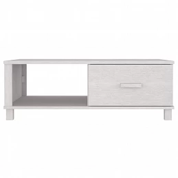 Acquista Tavolino da Salotto Bianco 100x55x35 cm Legno Massello di Pino con riferimento GHV-340453 della ditta GARDENHOME