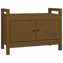 Acquista Panca da Ingresso Miele 80x40x60 cm in Legno Massello di Pino con riferimento GHV-821782 della ditta GARDENHOME