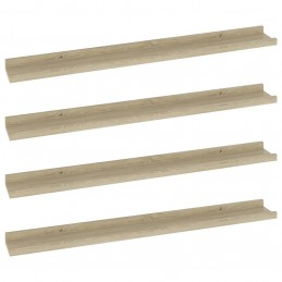 Acquista Mensole da Parete 4 pz Rovere Sonoma 80x9x3 cm con riferimento GHV-326686 della ditta GARDENHOME