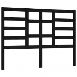 Acquista Testiera per Letto Nera 146x4x104 cm in Legno Massello di Pino con riferimento GHV-818144 della ditta GARDENHOME