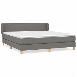 Acquista Giroletto a Molle con Materasso Grigio Scuro 160x200 cm Tessuto con riferimento GHV-3126654 della ditta GARDENHOME