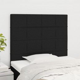 Acquista Testiera 2 pz Nera 90x5x78/88 cm in Tessuto con riferimento GHV-3116316 della ditta GARDENHOME