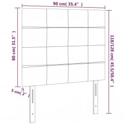 Acquista Testiera 2 pz Nera 90x5x78/88 cm in Tessuto con riferimento GHV-3116316 della ditta GARDENHOME