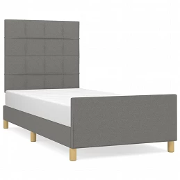 Acquista Giroletto con Testiera Grigio Scuro 80x200 cm in Tessuto con riferimento GHV-3125010 della ditta GARDENHOME