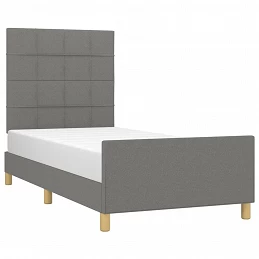 Acquista Giroletto con Testiera Grigio Scuro 80x200 cm in Tessuto con riferimento GHV-3125010 della ditta GARDENHOME