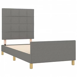 Acquista Giroletto con Testiera Grigio Scuro 80x200 cm in Tessuto con riferimento GHV-3125010 della ditta GARDENHOME