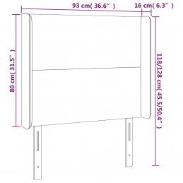 Acquista Testiera a LED Grigio Chiaro 93x16x118/128 cm in Velluto con riferimento GHV-3123804 della ditta GARDENHOME