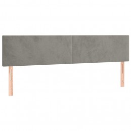 Acquista Testiera a LED Grigio Chiaro 180x5x78/88 cm in Velluto con riferimento GHV-3121392 della ditta GARDENHOME