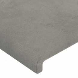 Acquista Testiera a LED Grigio Chiaro 180x5x78/88 cm in Velluto con riferimento GHV-3121392 della ditta GARDENHOME