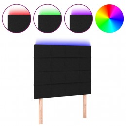 Acquista Testiera a LED nero 90x5x118/128 cm in Tessuto con riferimento GHV-3122408 della ditta GARDENHOME
