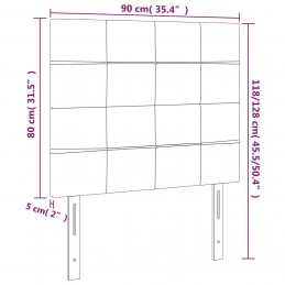Acquista Testiera a LED nero 90x5x118/128 cm in Tessuto con riferimento GHV-3122408 della ditta GARDENHOME