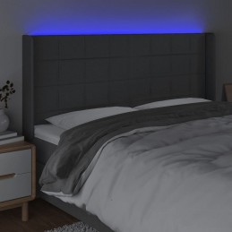 Acquista Testiera a LED GrigioScuro 163x16x118/128cm inTessuto con riferimento GHV-3124055 della ditta GARDENHOME