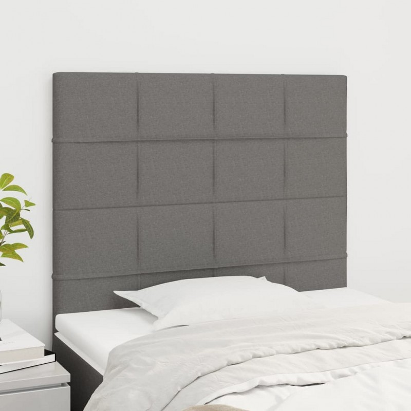 Acquista Testiera 2 pz Grigio Scuro 80x5x78/88 cm in Tessuto con riferimento GHV-3116307 della ditta GARDENHOME