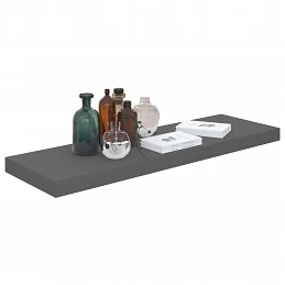 Acquista Scaffali a Parete 4 pz Grigio Lucido 80x23,5x3,8 cm in MDF con riferimento GHV-323795 della ditta GARDENHOME