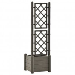 Acquista Fioriera da Giardino con Graticcio 43x43x142 cm PP Antracite con riferimento GHV-313981 della ditta GARDENHOME