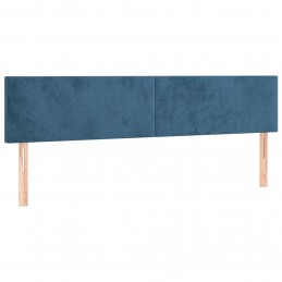 Acquista Testiera 2 pz Blu Scuro 80x5x78/88 cm in Velluto con riferimento GHV-345822 della ditta GARDENHOME
