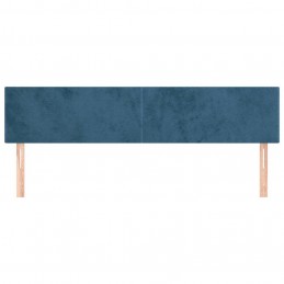 Acquista Testiera 2 pz Blu Scuro 80x5x78/88 cm in Velluto con riferimento GHV-345822 della ditta GARDENHOME