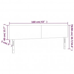 Acquista Testiera 2 pz Blu Scuro 80x5x78/88 cm in Velluto con riferimento GHV-345822 della ditta GARDENHOME