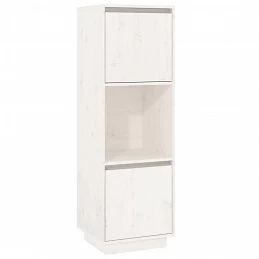 Acquista Credenza Bianca 38x35x117 cm in Legno Massello di Pino con riferimento GHV-814360 della ditta GARDENHOME