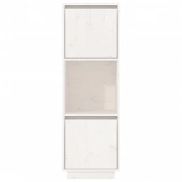 Acquista Credenza Bianca 38x35x117 cm in Legno Massello di Pino con riferimento GHV-814360 della ditta GARDENHOME