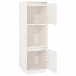 Acquista Credenza Bianca 38x35x117 cm in Legno Massello di Pino con riferimento GHV-814360 della ditta GARDENHOME