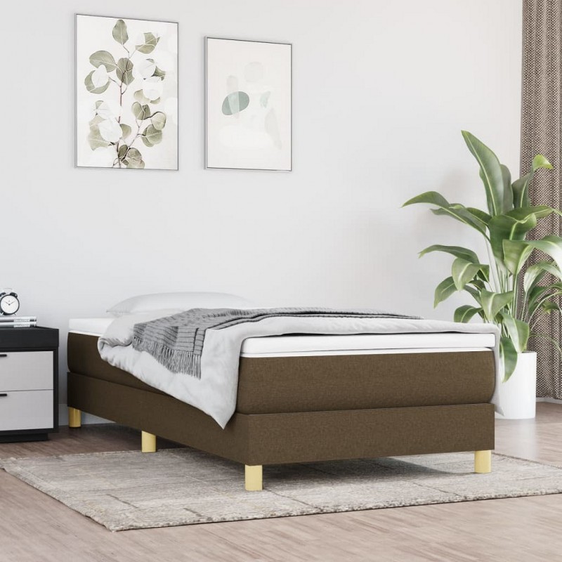 Acquista Giroletto a Molle con Materasso Marrone Scuro 80x200 cm Tessuto con riferimento GHV-3144130 della ditta GARDENHOME