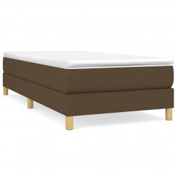 Acquista Giroletto a Molle con Materasso Marrone Scuro 80x200 cm Tessuto con riferimento GHV-3144130 della ditta GARDENHOME
