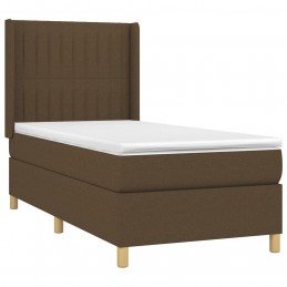 Acquista Letto a Molle Materasso e LED Marrone Scuro 80x200cm in Tessuto con riferimento GHV-3138992 della ditta GARDENHOME