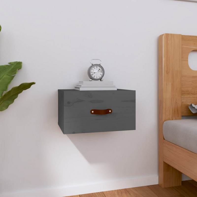 Acquista Comodino a Muro Grigio 40x29,5x22 cm con riferimento GHV-820990 della ditta GARDENHOME