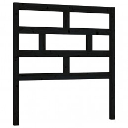 Acquista Testiera per Letto Nera 106x4x100 cm in Legno Massello di Pino con riferimento GHV-814183 della ditta GARDENHOME