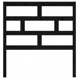Acquista Testiera per Letto Nera 106x4x100 cm in Legno Massello di Pino con riferimento GHV-814183 della ditta GARDENHOME