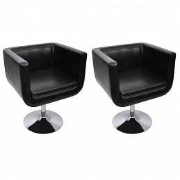 Acquista Sedie da Bar 2 pz in Pelle Artificiale Nera con riferimento GHV-160440 della ditta GARDENHOME