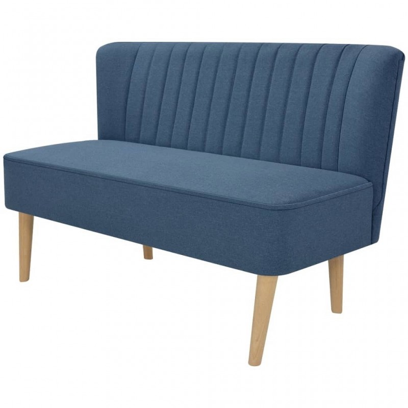 Acquista Divano in Stoffa 117x55,5x77 cm Blu con riferimento GHV-244072 della ditta GARDENHOME