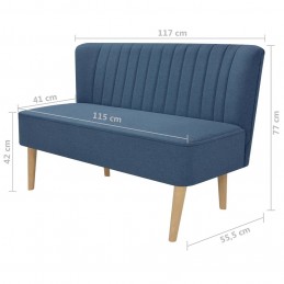 Acquista Divano in Stoffa 117x55,5x77 cm Blu con riferimento GHV-244072 della ditta GARDENHOME