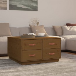 Acquista Tavolino da Salotto Miele 80x80x45 cm Legno Massello di Pino con riferimento GHV-821520 della ditta GARDENHOME