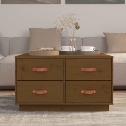 Acquista Tavolino da Salotto Miele 80x80x45 cm Legno Massello di Pino con riferimento GHV-821520 della ditta GARDENHOME