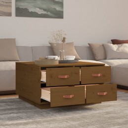 Acquista Tavolino da Salotto Miele 80x80x45 cm Legno Massello di Pino con riferimento GHV-821520 della ditta GARDENHOME