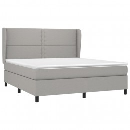 Acquista Giroletto a Molle con Materasso Grigio Chiaro180x200 cm Tessuto con riferimento GHV-3127901 della ditta GARDENHOME