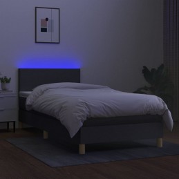 Acquista Letto a Molle Materasso e LED Marrone Scuro 100x200 cm Tessuto con riferimento GHV-3133536 della ditta GARDENHOME