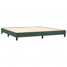 Acquista Letto a Molle con Materasso e LED Verde Scuro 200x200cm Velluto con riferimento GHV-3134366 della ditta GARDENHOME
