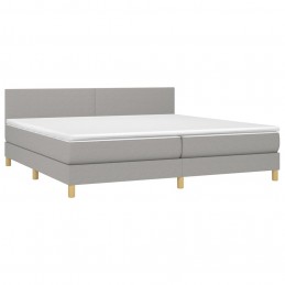 Acquista Letto a Molle Materasso e LED Grigio Chiaro 200x200 cm Tessuto con riferimento GHV-3133581 della ditta GARDENHOME
