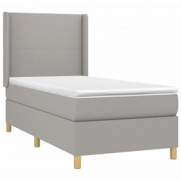 Acquista Letto a Molle Materasso e LED Grigio Chiaro 80x200 cm Tessuto con riferimento GHV-3138669 della ditta GARDENHOME