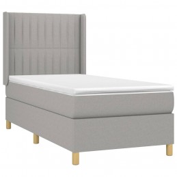 Acquista Letto a Molle Materasso e LED Grigio Chiaro 80x200 cm Tessuto con riferimento GHV-3138989 della ditta GARDENHOME