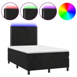 Acquista Letto a Molle con Materasso e LED Nero 120x200 cm in Velluto con riferimento GHV-3136055 della ditta GARDENHOME
