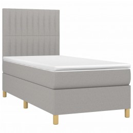 Acquista Letto a Molle Materasso e LED Grigio Chiaro 80x200 cm Tessuto con riferimento GHV-3135549 della ditta GARDENHOME
