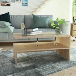 Acquista Tavolino da Caffè in Truciolato 90x59x42 cm Quercia con riferimento GHV-244855 della ditta GARDENHOME