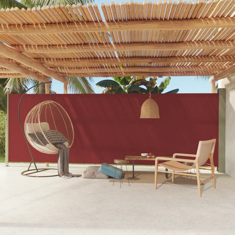 Acquista Tenda da Sole Laterale Retrattile per Patio 180x600 cm Rossa con riferimento GHV-317967 della ditta GARDENHOME