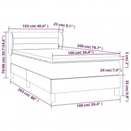 Acquista Giroletto a Molle con Materasso Crema 100x200 cm in Tessuto con riferimento GHV-3126866 della ditta GARDENHOME