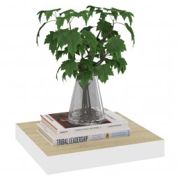 Acquista Mensole a Muro 2 pz Rovere e Bianco 23x23,5x3,8 cm in MDF con riferimento GHV-326568 della ditta GARDENHOME