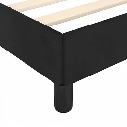 Acquista Giroletto con Testiera Nero 200x200 cm in Velluto con riferimento GHV-3125838 della ditta GARDENHOME
